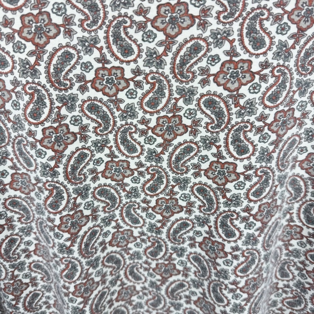 Vintage Abercrombie 1990s Floral Paisley Short Sleeve Tee Size Large Boxy - Picture 6 of 8
